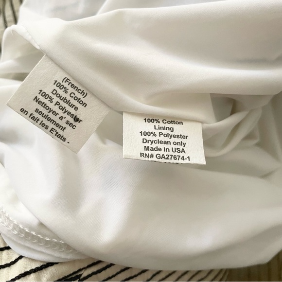 Eva Franco Striped Crisp Pencil Skirt - Picture 6 of 7